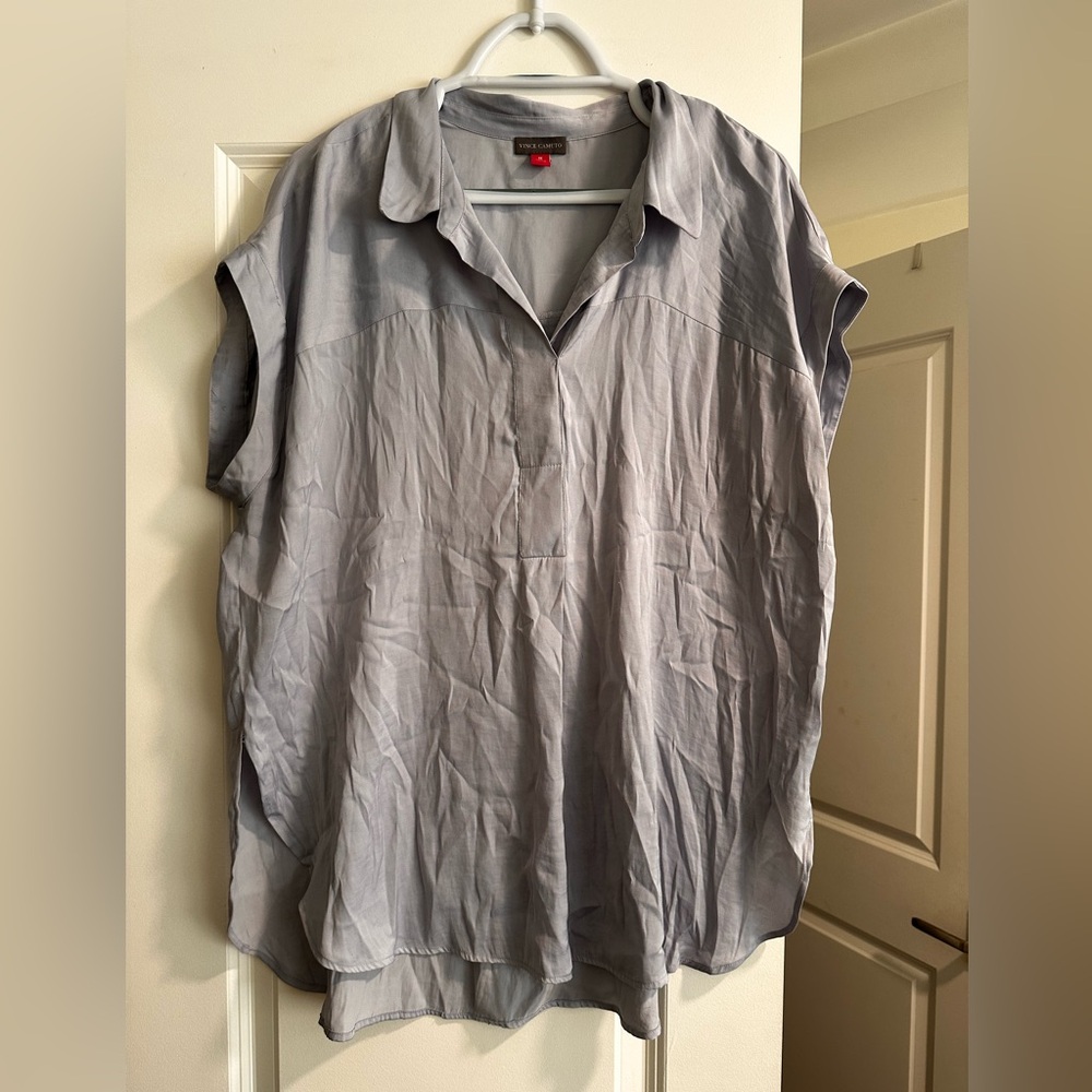 Vince Camuto Light Gray Casual Button Down Shirt